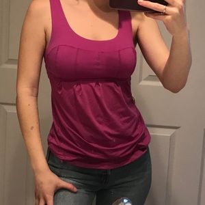 Lulu Lemon raspberry work out tank